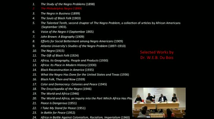Black Matters. From W.E.B. DuBois to Elijah Anderson and Marcus A. Hunter, Key Concepts on Race Relations (2) Marcus A. Hunter