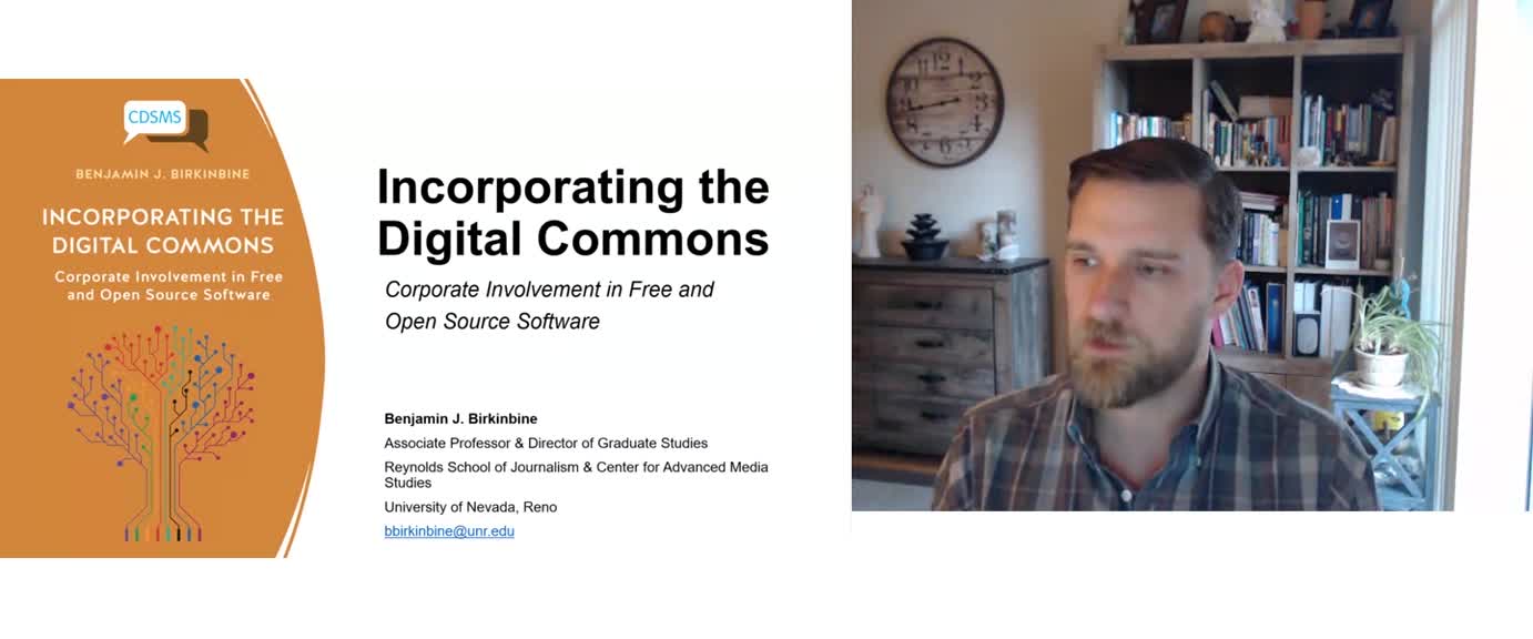 Discussion with Benjamin J. Birkinbine about his book "Incorporating the Digital Commons: Corporate Involvement in Free and Open Source Software"