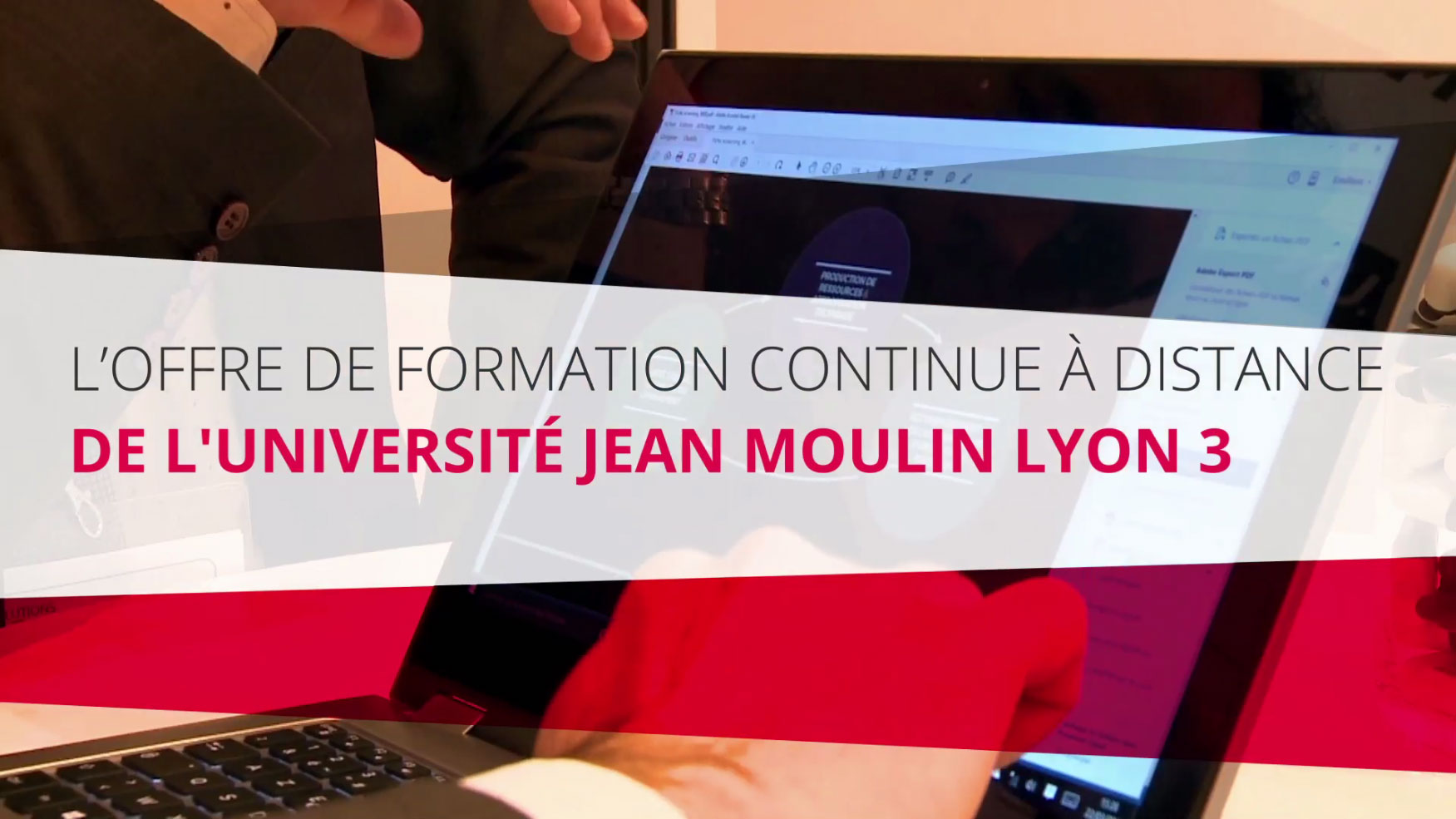 L'offre de formation continue à l'université Jean Moulin Lyon 3