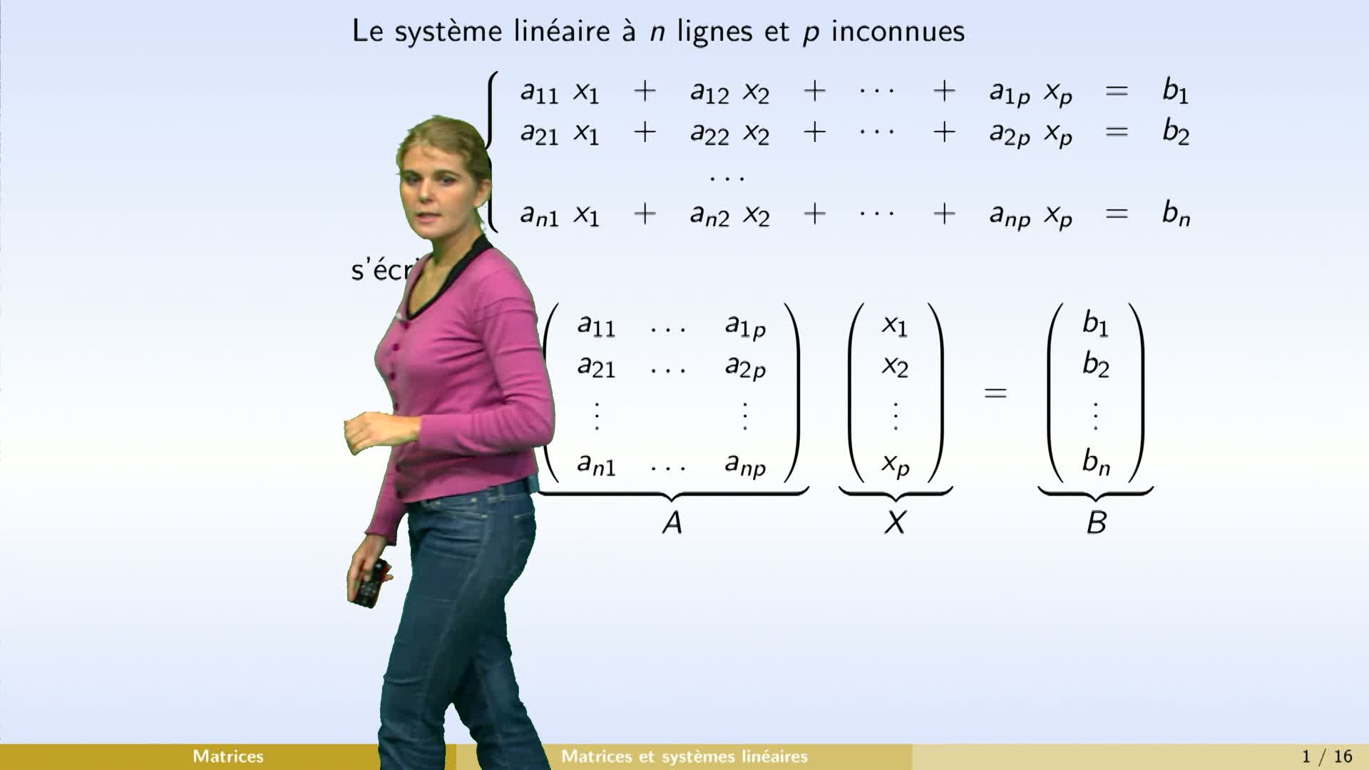Matrices - partie 5 : inverse d'une matrice : systèmes linéaires et matrices élémentaires
