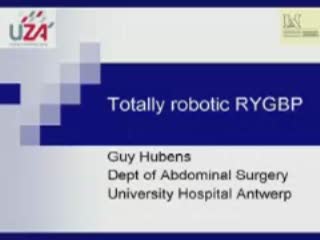 Première journée francophone de chirurgie robotique - gastric bypass