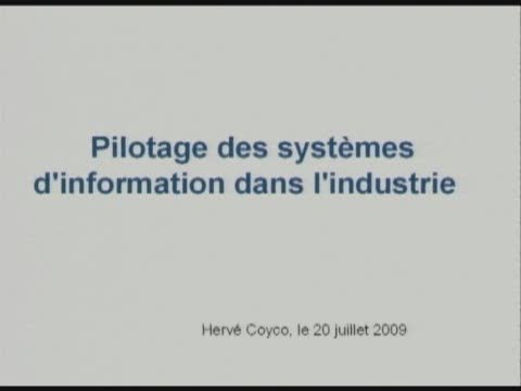 EEMIS Corte 2009 - Pilotage des systèmes d'informations dans l'industrie