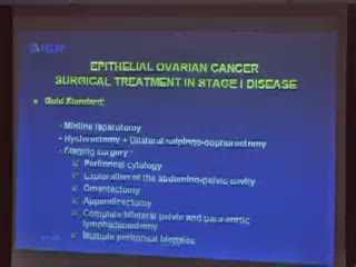 Cancers gynécologiques, grossesse et fertilité - Traitement conservateur dans le cancer de l'ovaire