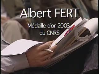 Albert Fert, médaille d'or 2003 du CNRS