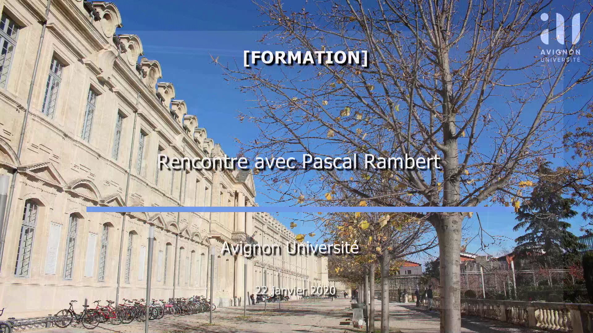 [Formation] Rencontre avec Pascal Rambert, artiste du Festival d'Avignon