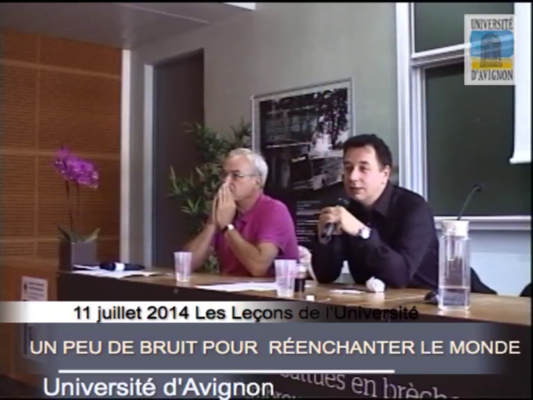 Leçon à deux voix de Jacques Téphany, Directeur délégué de l'association Jean Vilar, et Emmanuel Ethis, Président de l'Université d'Avignon, Professeur des universités et sociologue