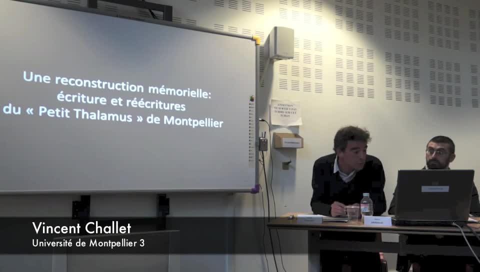 Une reconstruction mémorielle : écritures et réécritures du
“Petit Thalamus“ de Montpellier
