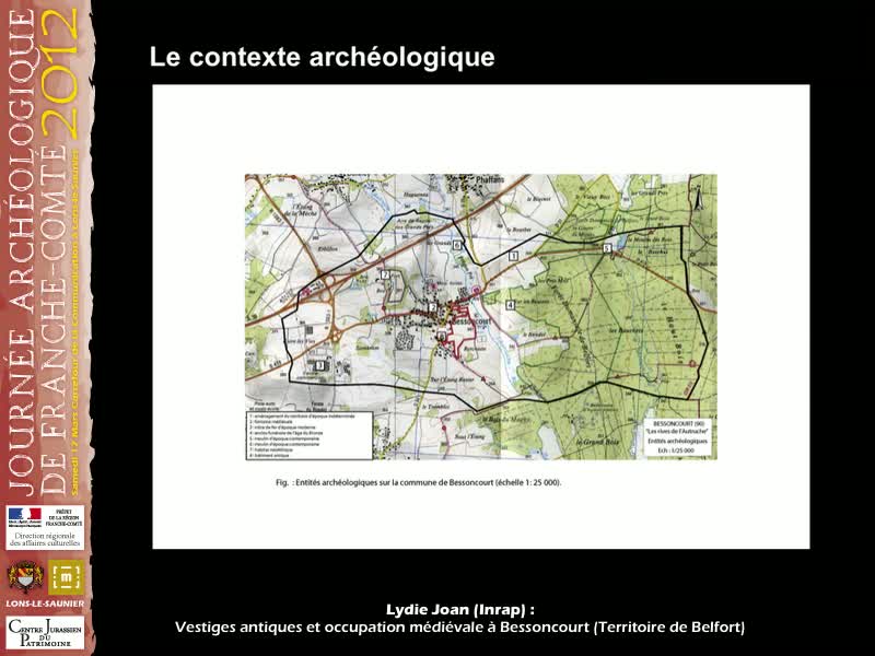 Vestiges antiques et occupation médiévale à Bessoncourt (Territoire de Belfort). Lydie Joan (Inrap)